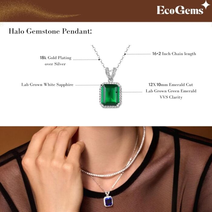 1747163344 18k white gold plated silver necklace with lab grown blue sapphireamethystemeraldrubyzultanite adjustable chain 16 18 necklaces for women gift for her jewelry for women comes with gift box.jpg