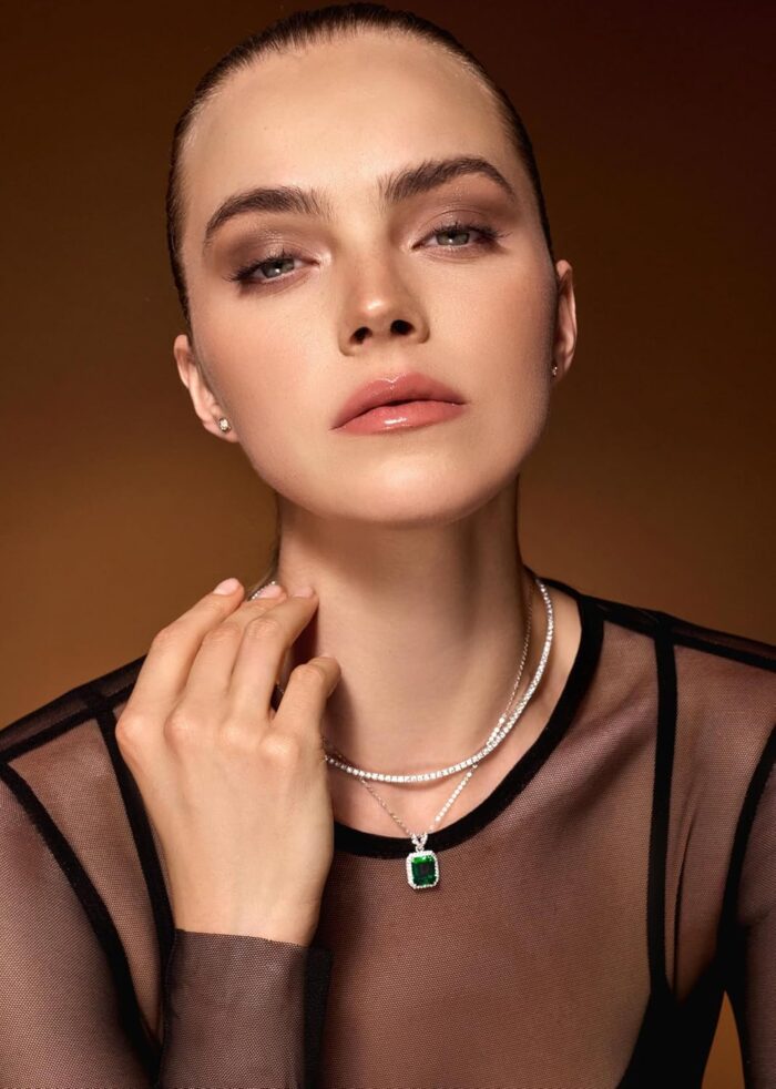 1747163346 18k white gold plated silver necklace with lab grown blue sapphireamethystemeraldrubyzultanite adjustable chain 16 18 necklaces for women gift for her jewelry for women comes with gift box.jpg
