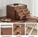 1747172382 black walnut wooden jewelry box for women large 4 layer drawer organizer box with glass lid for necklaces watch necklace ring earring storage mothers day gifts.jpg