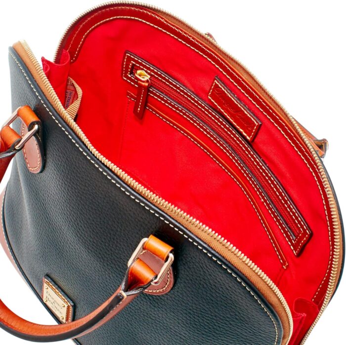 1747176650 dooney bourke womens zip zip satchel in pebble grain leather large handbag with adjustable detachable shoulder strap.jpg