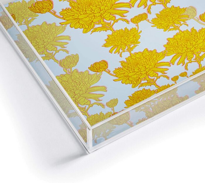 1747177521 society6 yellow sewzinski chrysanthemum acrylic tray 15 12 x 12.jpg
