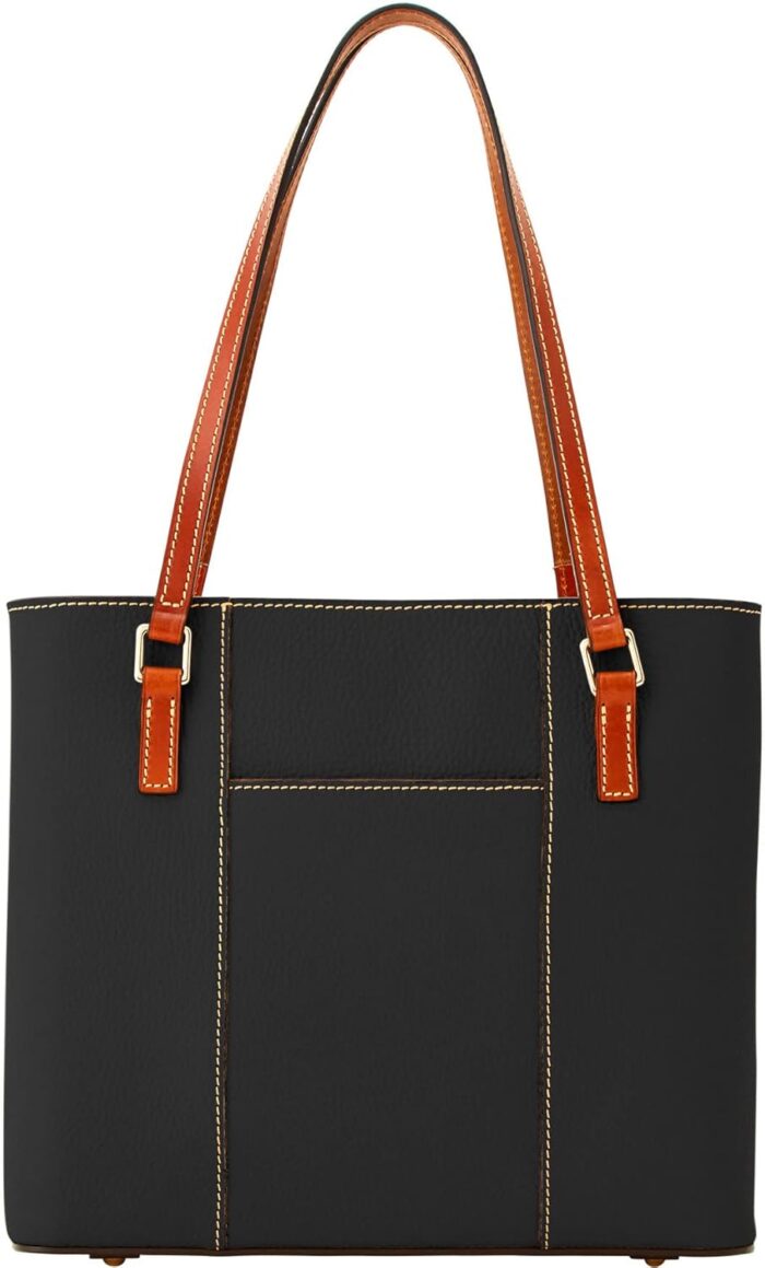 1747180305 dooney bourke womens small lexington tote in pebble grain leather handbag with long leather shoulder straps.jpg