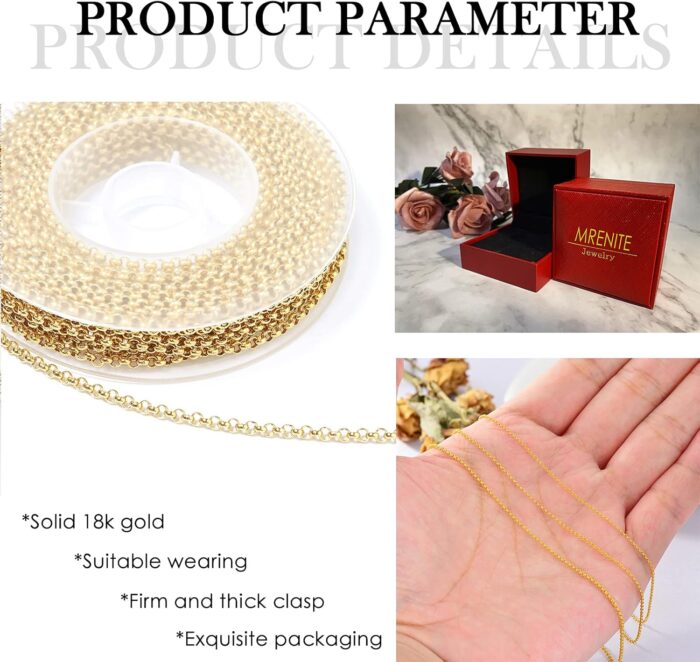 1747181072 mrenite solid 18k gold 1mm1.1mm1.3mm3mm round rolo cable chain necklace gold silver chain necklaces lobster clasp for women 14 16 18 20 22 24 26 28 30.jpg