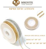 1747181073 mrenite solid 18k gold 1mm1.1mm1.3mm3mm round rolo cable chain necklace gold silver chain necklaces lobster clasp for women 14 16 18 20 22 24 26 28 30.jpg