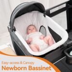 1747184818 pamo babe 4 in 1 baby playards with bassinet changing table portable crib breathable mesh and toy mobile.jpg