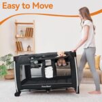 1747184819 pamo babe 4 in 1 baby playards with bassinet changing table portable crib breathable mesh and toy mobile.jpg