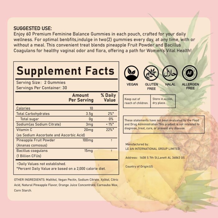 1747186342 pineapple gummies for women ph premium feminine balance gummies for women health immune support vegan gluten free halal 60 gummies 60 servings 2.jpg