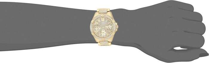 1747190246 guess gold tone stainless steel crystal watch with day date 24 hour militaryintl time. color gold tone model u1156l2.jpg