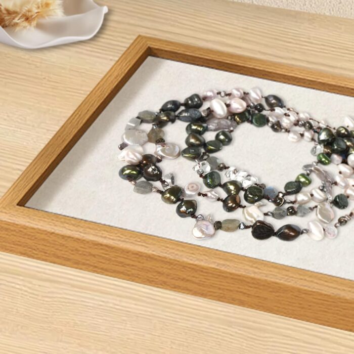 1747198113 elegant 24 multi strand freshwater pearl necklace with 4 5mm multicolor rice pearls silver clasp. gift for her mothers day.jpg
