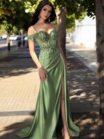 1747198640 off shoulder sequin prom dresses long 2025 satin mermaid formal dresses spaghetti strap evening party dress with slit.jpg