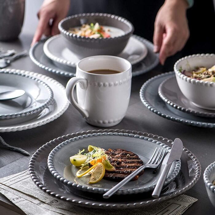 1747206746 temkin dining plate set high end dinner set ceramics dinner sets 24 pieces pearl edge porcelain dinnerware set cereal bowl and steak plate for wedding gift.jpg