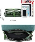 1747209740 pijushi women clutch designer leaf purse leather shoulder crossbody bags for women.jpg