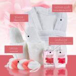 1747212151 luxury home spa gift basket with pink peony scent indulgent ultra soft bathrobe plush slipper spa box for women complete bath body set luxury body care.jpg
