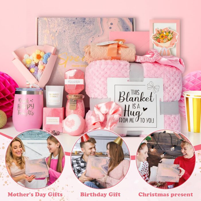 1747215849 gifts basket for women 12pcs unique birthday mothers day gift set bath relaxing spa present basket set self care package for her mom sister female friends wife girlfriend grandma daughter.jpg