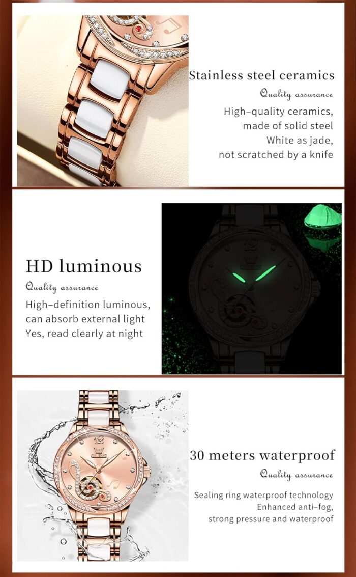 1747215967 olevs automatic watch for women self winding ladies diamond wrist watch luxury dress rose gold ceramic watch for women love heart date.jpg