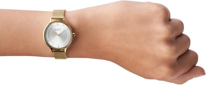 1747219621 skagen womens anita lille three hand gold stainless steel mesh band watch model skw2150.jpg