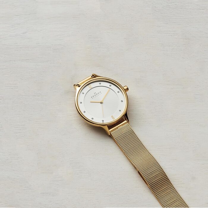 1747219623 skagen womens anita lille three hand gold stainless steel mesh band watch model skw2150.jpg