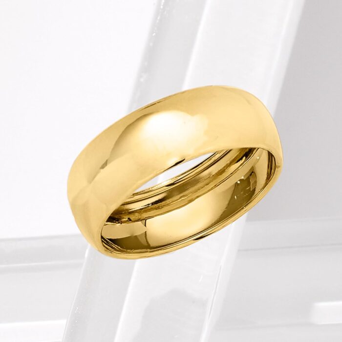 1747220134 ross simons italian 14kt yellow gold dome ring.jpg
