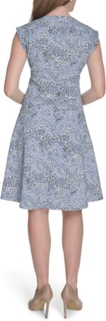 1747220770 tommy hilfiger womens v neck all over columbier print fit and flare dress.jpg