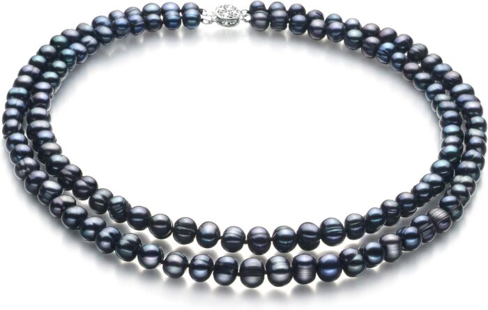 1747223904 julika black 6 7mm double strand a quality freshwater 925 sterling silver cultured pearl set for women.jpg