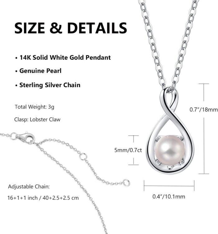1747227560 fancime 14k solid white gold birthstone pendant with sterling silver chain infinity gemstone necklace fine jewelry anniversary birthday christmas gifts for women wife her.jpg