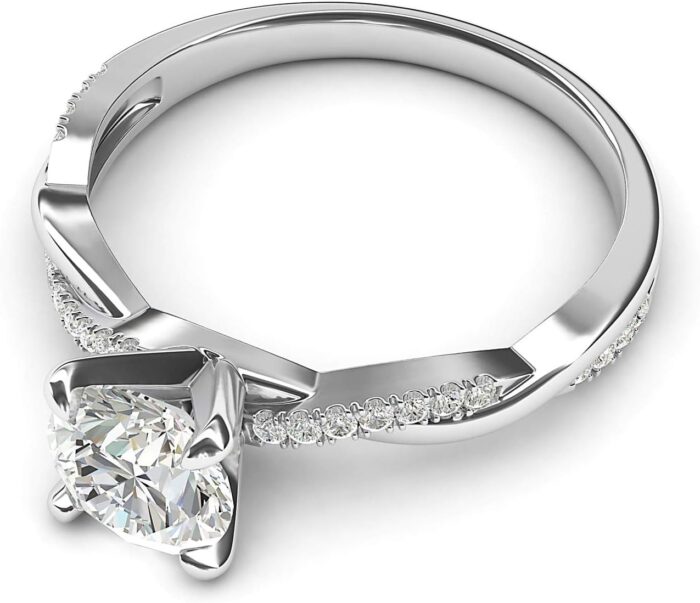 1747231228 solid 14k white gold 4 prong petite twisted vine 1.0 ct moissanite engagement ring promise bridal ring.jpg
