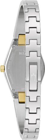 1747234374 bulova ladies modern gemini diamond silver and gold stainless steel watchtonneau shape blue dial model 98p218.jpg