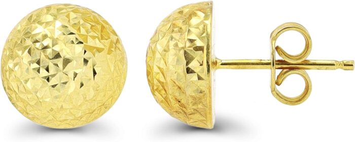 1747234878 solid 14k yellow or white gold 6mm 12mm diamond cut ball stud earrings for women 14k gold backs italian hypoallergenic studs for women.jpg
