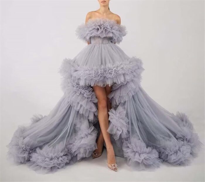 1747235648 high low puffy tulle prom dresses long for women ball gown 2025 tiered ruffles evening party dress.jpg