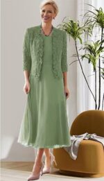 1747239376 2 pieces mother of bride dress with beadedlace jacket mother of the groom dresses tea length formal evening gowns.jpg