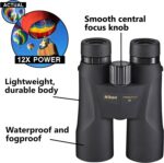 1747248375 nikon prostaff 5 12x50 7573 black binoculars bundle with lens pen and cleaning cloth compact binoculars for adults for hunting bird watching and hiking essentials zoom lightweight travel.jpg
