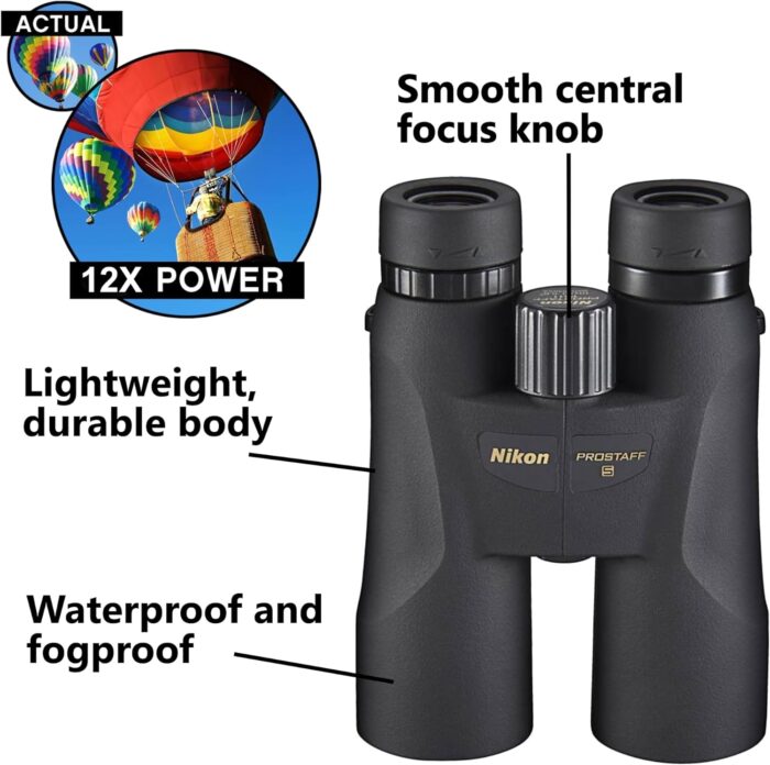 1747248375 nikon prostaff 5 12x50 7573 black binoculars bundle with lens pen and cleaning cloth compact binoculars for adults for hunting bird watching and hiking essentials zoom lightweight travel.jpg