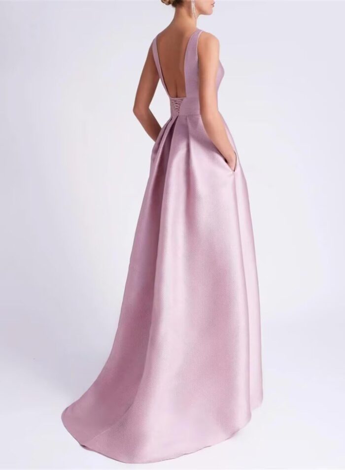 1747251421 hi low mother of the bride dresses with pockets high low satin wedding guest dresses for women formal.jpg