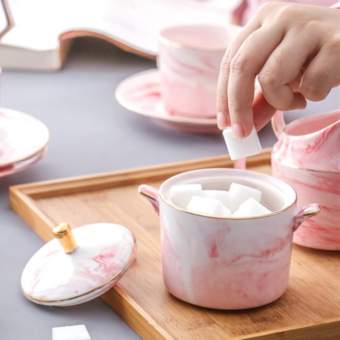 1747259766 15 piece porcelain tea set coffee cups and saucers set of 6 wedding tea sets with sugar bowl milk pitcher cream pitcher spoons pink.jpg
