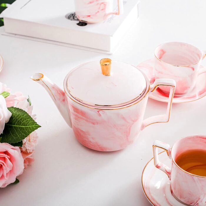 1747259771 15 piece porcelain tea set coffee cups and saucers set of 6 wedding tea sets with sugar bowl milk pitcher cream pitcher spoons pink.jpg
