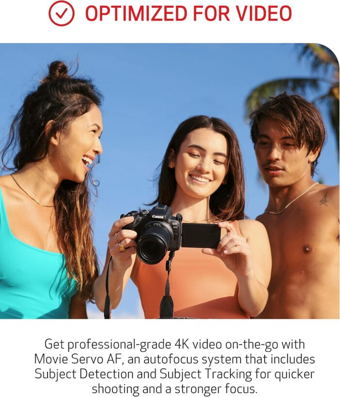 1747263811 canon eos r10 content creator kit mirrorless vlogging camera with rf s18 45mm f4.5 6.3 is stm lens tripod and stereo microphone 24.2 megapixel cmos aps c sensor 4k video black.jpg