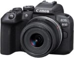 1747263813 canon eos r10 content creator kit mirrorless vlogging camera with rf s18 45mm f4.5 6.3 is stm lens tripod and stereo microphone 24.2 megapixel cmos aps c sensor 4k video black.jpg
