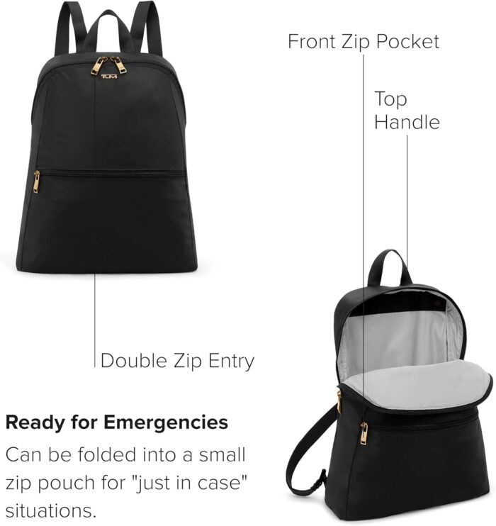 1747266788 tumi just in case foldable backpack lightweight compact travel backpack for one bag travel 15.5 x 12.3 x 4.5 black with gold hardware.jpg