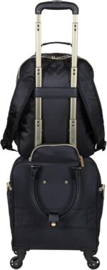 1747267677 kenneth cole reaction chelsea 2 piece bundle 17 4 wheel spinner underseat carry on luggage matching 15 laptop backpack black.jpg