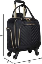 1747267695 kenneth cole reaction chelsea 2 piece bundle 17 4 wheel spinner underseat carry on luggage matching 15 laptop backpack black.jpg