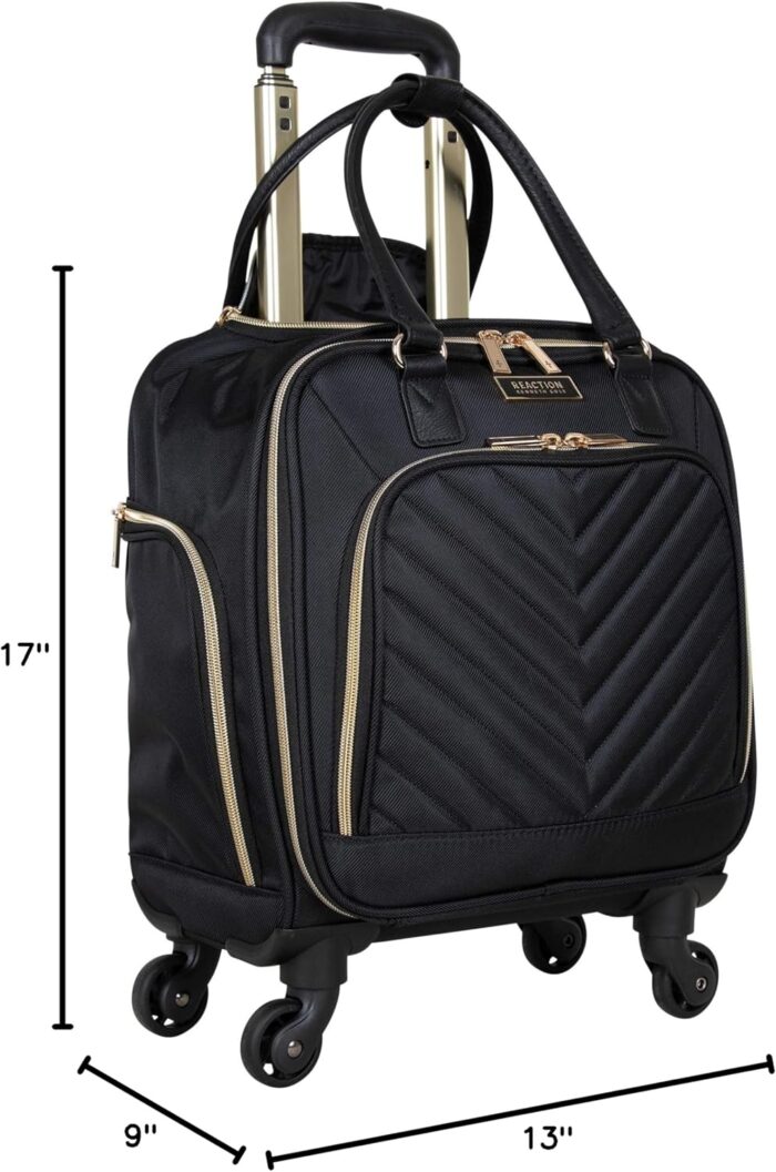 1747267695 kenneth cole reaction chelsea 2 piece bundle 17 4 wheel spinner underseat carry on luggage matching 15 laptop backpack black.jpg