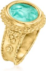 1747269397 ross simons italian tagliamonte athena teal venetian glass ring in 18kt gold over sterling.jpg