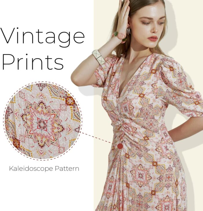 1747278581 womens 2025 summer midi dresses vintage floral kaleidoscope print short sleeve v neck.jpg