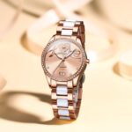 1747281303 olevs automatic watches for women diamond fashion elegant dress mechanical self winding date ladies wrist watches luxury rose gold two tone ceramic watch waterproof luminous.jpg