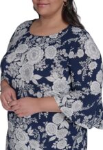 1747297710 tommy hilfiger womens round neck printed bell sleeve dress.jpg