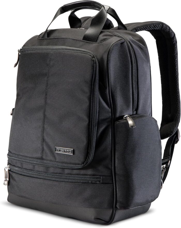 1747298397 ricardo beverly hills flight essentials deluxe travel laptop backpack abrasion and weather resistant durable ballistic nylon men and women 16.5 inches.jpg