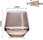 1747309454 set of 6 crystal stemless wine glasses 14oz multi color short tumblers for wine or soft drinks perfect birthday gifts for women 6 set.jpg