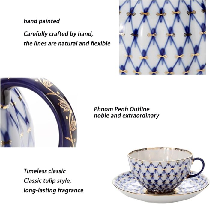 1747313140 2 pieces blue afternoon tea set romantic wedding birthday gifthigh end exquisite cup and saucer set porcelain coffee set for adultsfamily gathering living room party.jpg