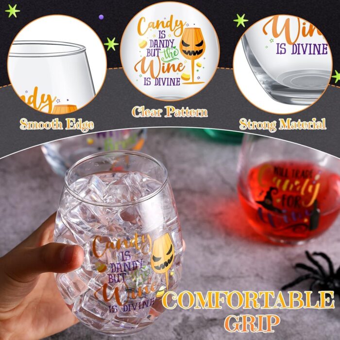 1747316781 set of 6 crystal halloween stemless wine glasses 15oz witches design clear tumblers for drinks ideal for parties and events perfect halloween gifts for men and women 6 set.jpg