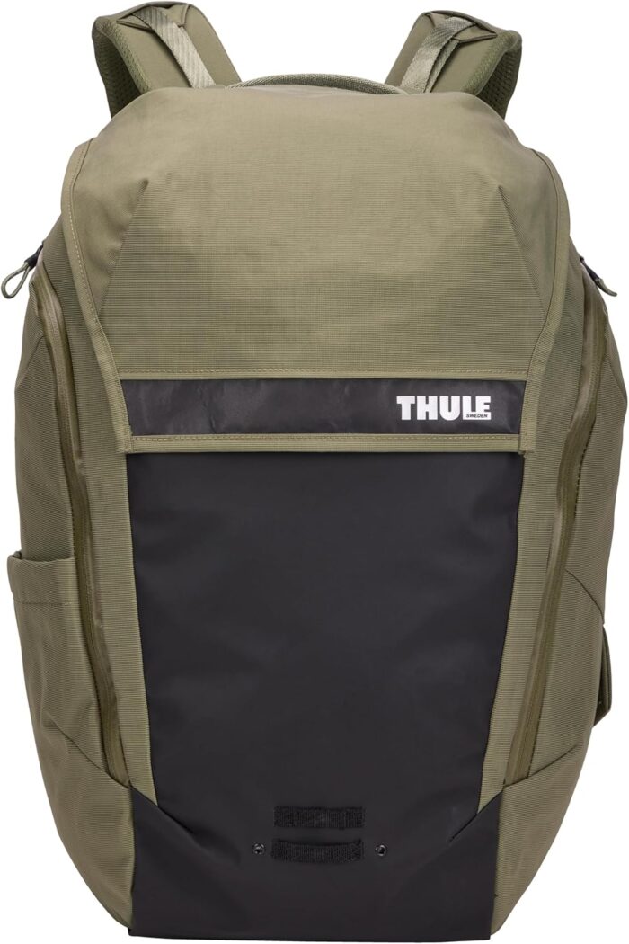 1747316907 thule paramount bike commuter backpack 28l capacity adjustable fit 16 padded laptop sleeve and 11 tablet pocket helmet attachment accessible side phone pocket taillight loop.jpg
